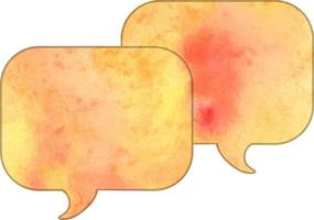 Watercolor Speach bubbles dialogue icon dialog bubble vector chat