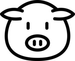 Pig vector illustration on a background.Premium quality symbols.vector icons for concept and graphic design.