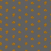 vector seamless pattern simple isolated small flowers