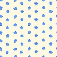 vector seamless pattern simple isolated small flowers
