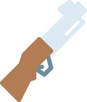 Ilustración de vector de rifle en un fondo. Símbolos de calidad premium. Iconos vectoriales para concepto y diseño gráfico.