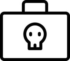 ilustración de vector de bolsa criminal en un fondo. símbolos de calidad premium. iconos vectoriales para concepto y diseño gráfico.