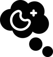 Cloud Sleep vector illustration on a background.Premium quality symbols.vector icons for concept and graphic design.