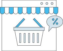 hay un descuento en la aplicación de compras. vector