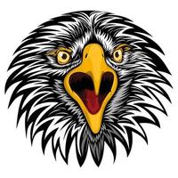 emblema del logotipo de la mascota del águila de la cabeza