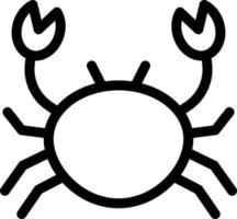 Crab vector illustration on a background.Premium quality symbols.vector icons for concept and graphic design.