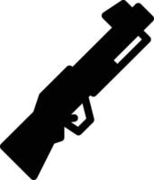 Ilustración de vector de rifle en un fondo. Símbolos de calidad premium. Iconos vectoriales para concepto y diseño gráfico.