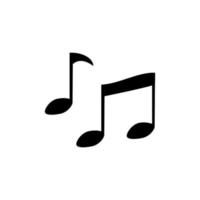 Music notes, song, melody on white background. vector
