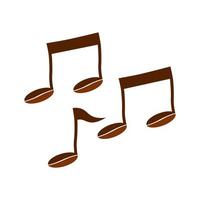 Music notes icon song vector illustration.