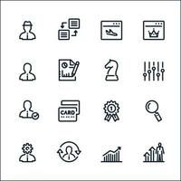 SEO and Development icons with White Background vector