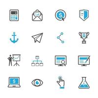 SEO and Internet Icons with White Background vector