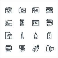 Camera icons with White Background vector