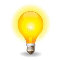 Light bulbs icon vector