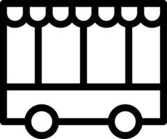 Trolley vector illustration on a background.Premium quality symbols.vector icons for concept and graphic design.