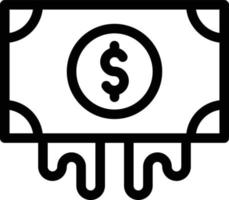 ilustración de vector de dinero en un fondo. símbolos de calidad premium. iconos vectoriales para concepto y diseño gráfico.