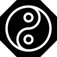 yin yang ilustración vectorial sobre un fondo. símbolos de calidad premium. iconos vectoriales para concepto y diseño gráfico. vector