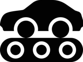 Ilustración de vector de transportador de coche en un fondo. Símbolos de calidad premium. Iconos vectoriales para concepto y diseño gráfico.