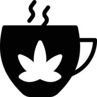 ilustración de vector de té de hierbas en un fondo. símbolos de calidad premium. iconos vectoriales para concepto y diseño gráfico.