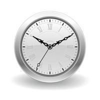 icono de reloj con fondo blanco vector