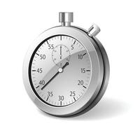 Stopwatch Icon with White Background vector