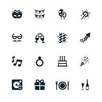 Celebration and Party Icons vector