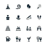 Party and Celebration Icons vector