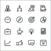 Business and Finance icons with White Background vector