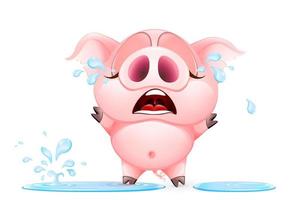 Pig cry character vector