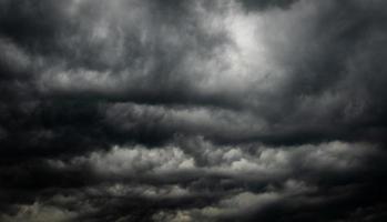 Dramatic dark sky and clouds. Cloudy sky background. Black sky before thunder storm and rain. Background for death, sad, grieving or depression.