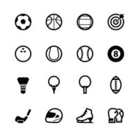 Sports Icons with White Background vector