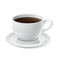 icono de taza de café con fondo blanco vector