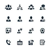 Management and Human Resource Icons vector