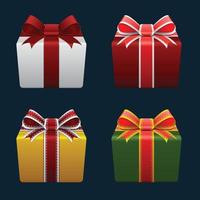 Gift Box Icon with White Background vector