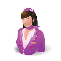 Air Hostess, People Icon vector