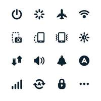 Mobile Phone Icons for application vector