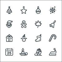 Christmas icons with White Background vector