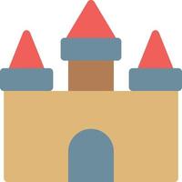 ilustración de vector de castillo en un fondo. símbolos de calidad premium. iconos vectoriales para concepto y diseño gráfico.