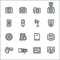 Camera icons with White Background vector