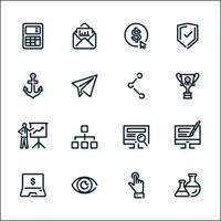 SEO and Internet icons with White Background vector