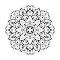 patrón floral de mandala, elementos decorativos antiguos, fondo de mandala vector