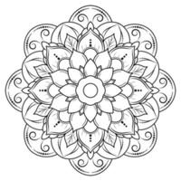 patrón floral de mandala, elementos decorativos antiguos, fondo de mandala vector