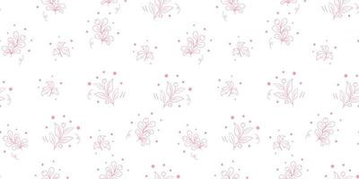 Seamless Floral patterns background vector