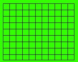 vector lines forming a square of 99, on a green background