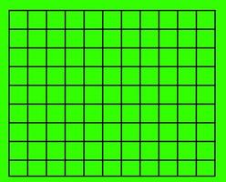 vector lines forming a square of 99, on a green background