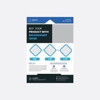 promotional business flyer design vector