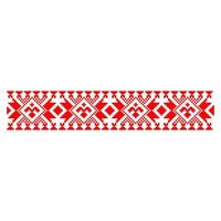 Pixelized pattern Vyshyvanka Traditional Ethnic Ukrainian Seamless Pattern slavic ornament vector