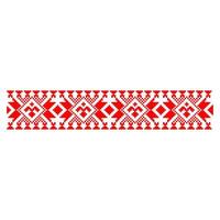 Pixelized pattern Vyshyvanka Traditional Ethnic Ukrainian Seamless Pattern slavic ornament vector