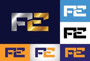 Initial Letter F E Logo Design Vector. Graphic Alphabet Symbol For Corporate Business Identity vector