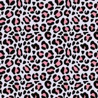 estampado de leopardo en rosa y azul. patrón sin costuras de piel de leopardo abstracto en estilo de dibujos animados. vector