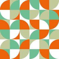 Fondo bauhaus escandinavo colorido abstracto. patrón de vectores geométricos. estilo vintage de los años 80 en estilo plano.